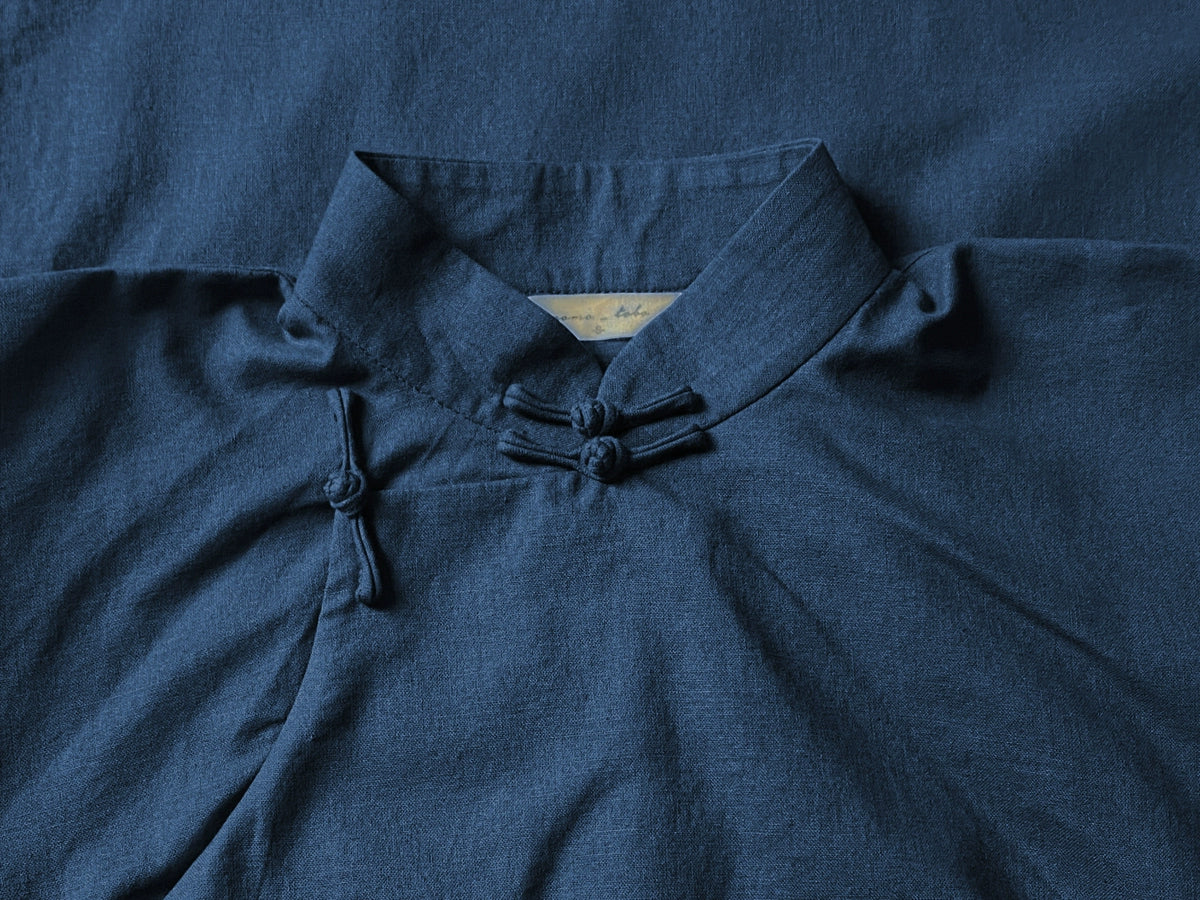 Dongnan Qiu 东南秋 Southeast Autumn 1930s Ramie Plant Half Sleeve Qipao - Image 9