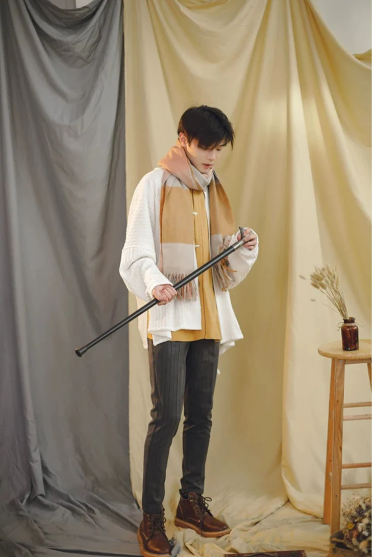 Dou Jiang 豆浆 Soy Milk Modernized Song Unisex Feijixiu Arrow Sleeve Knit Cardigan - Image 8