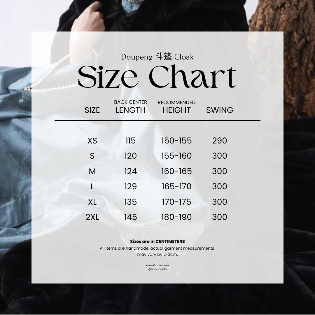 Dou Peng 斗篷 Winter Fur Cloak Unisex Hanfu Accessory Outerwear - Image 6