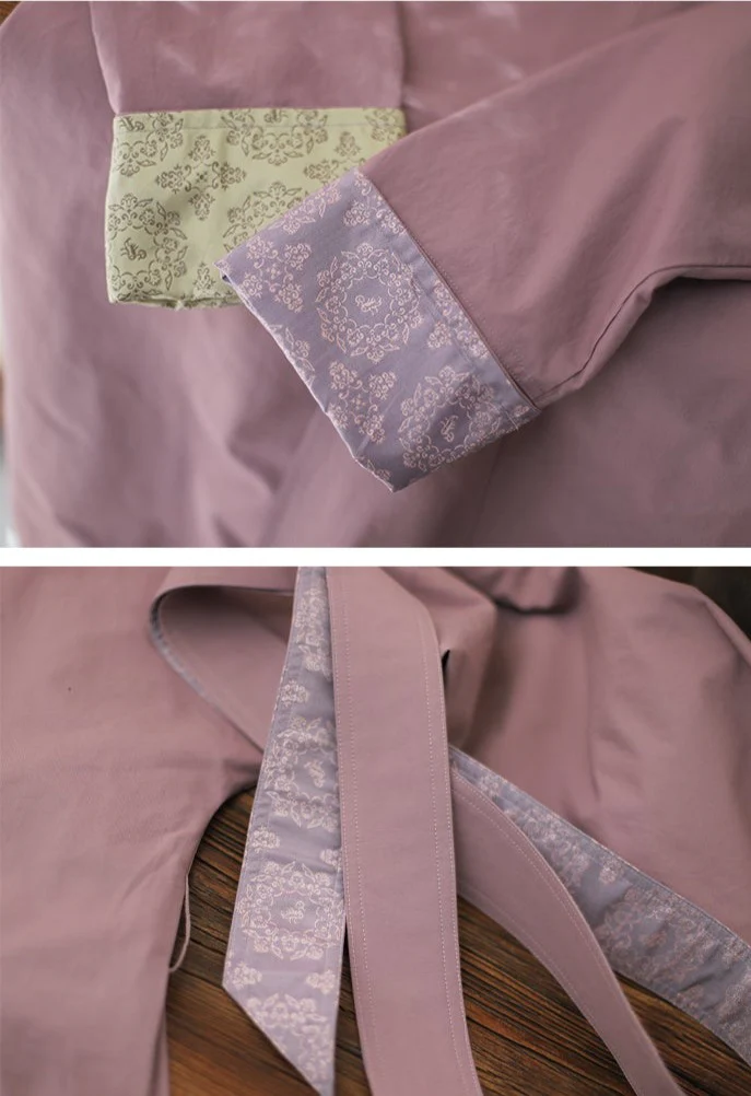 Lang Màn 浪漫 Modernized Tang Dynasty Reversible Yuanlingpao Trench Coat - Image 11