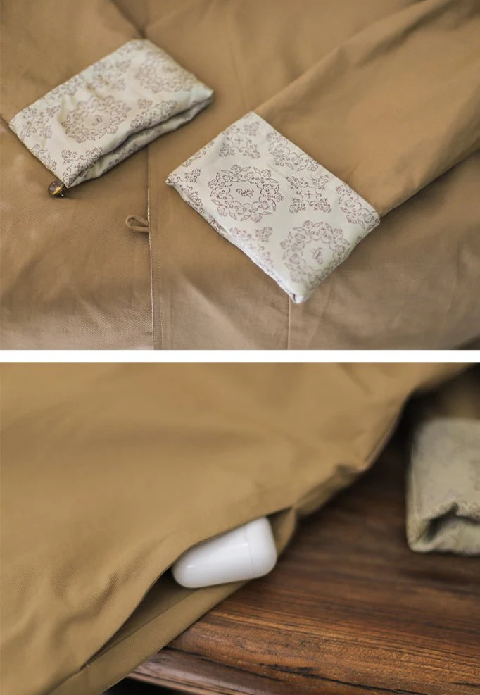 Lang Màn 浪漫 Modernized Tang Dynasty Reversible Yuanlingpao Trench Coat - Image 9
