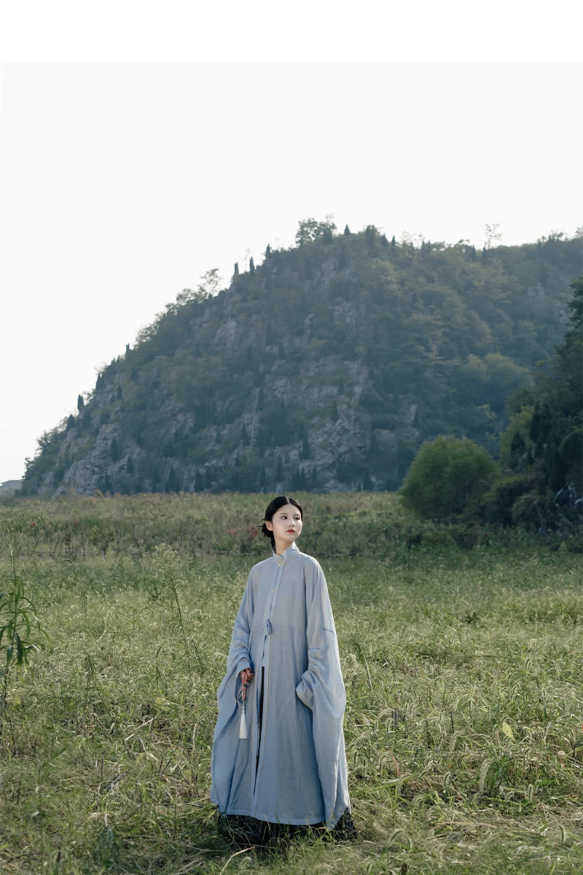Tian Shui 天水 Sky Water Late Ming Duijin Changshan Parallel Panel Shirt - Image 10