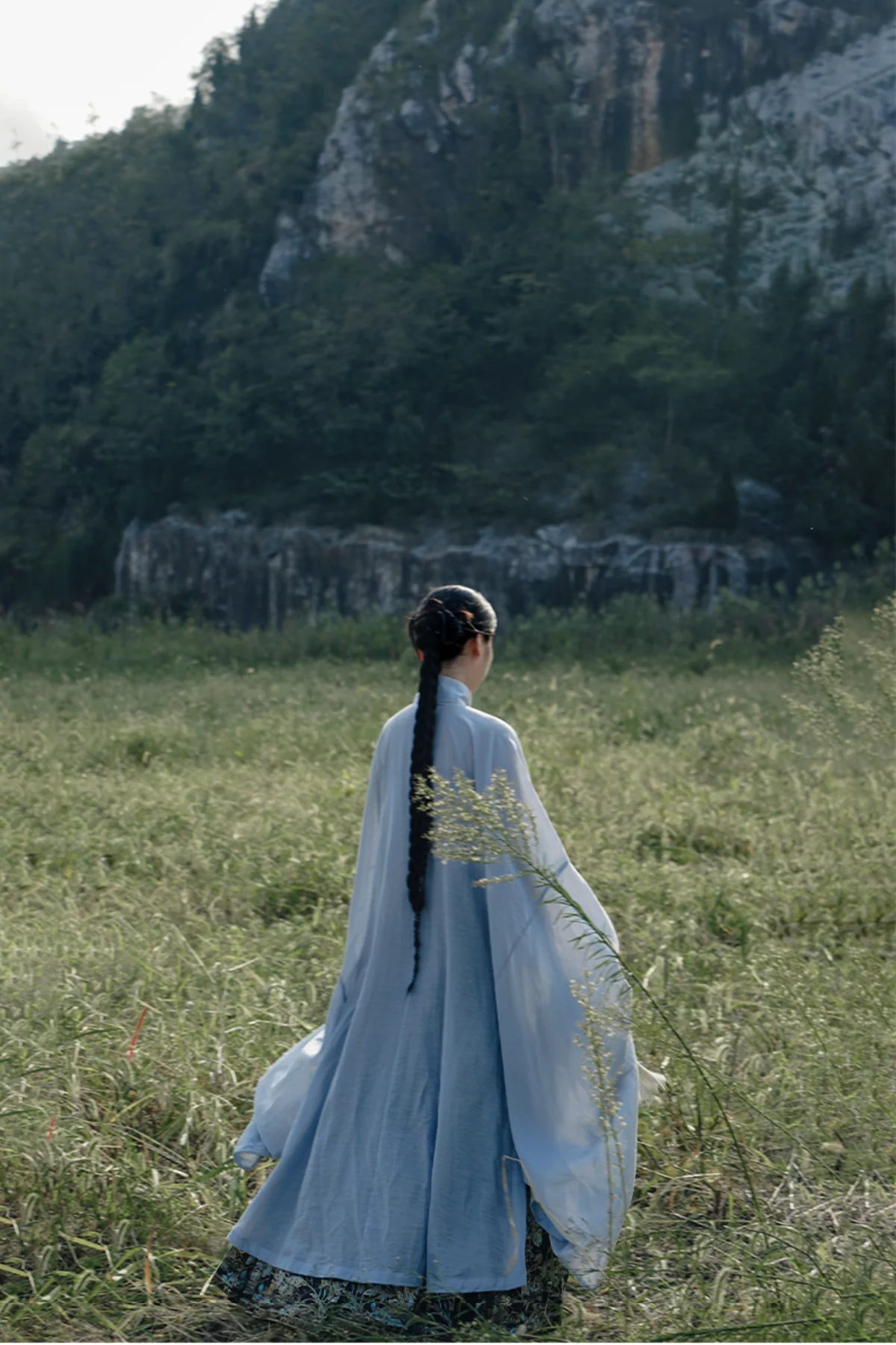 Tian Shui 天水 Sky Water Late Ming Duijin Changshan Parallel Panel Shirt - Image 9