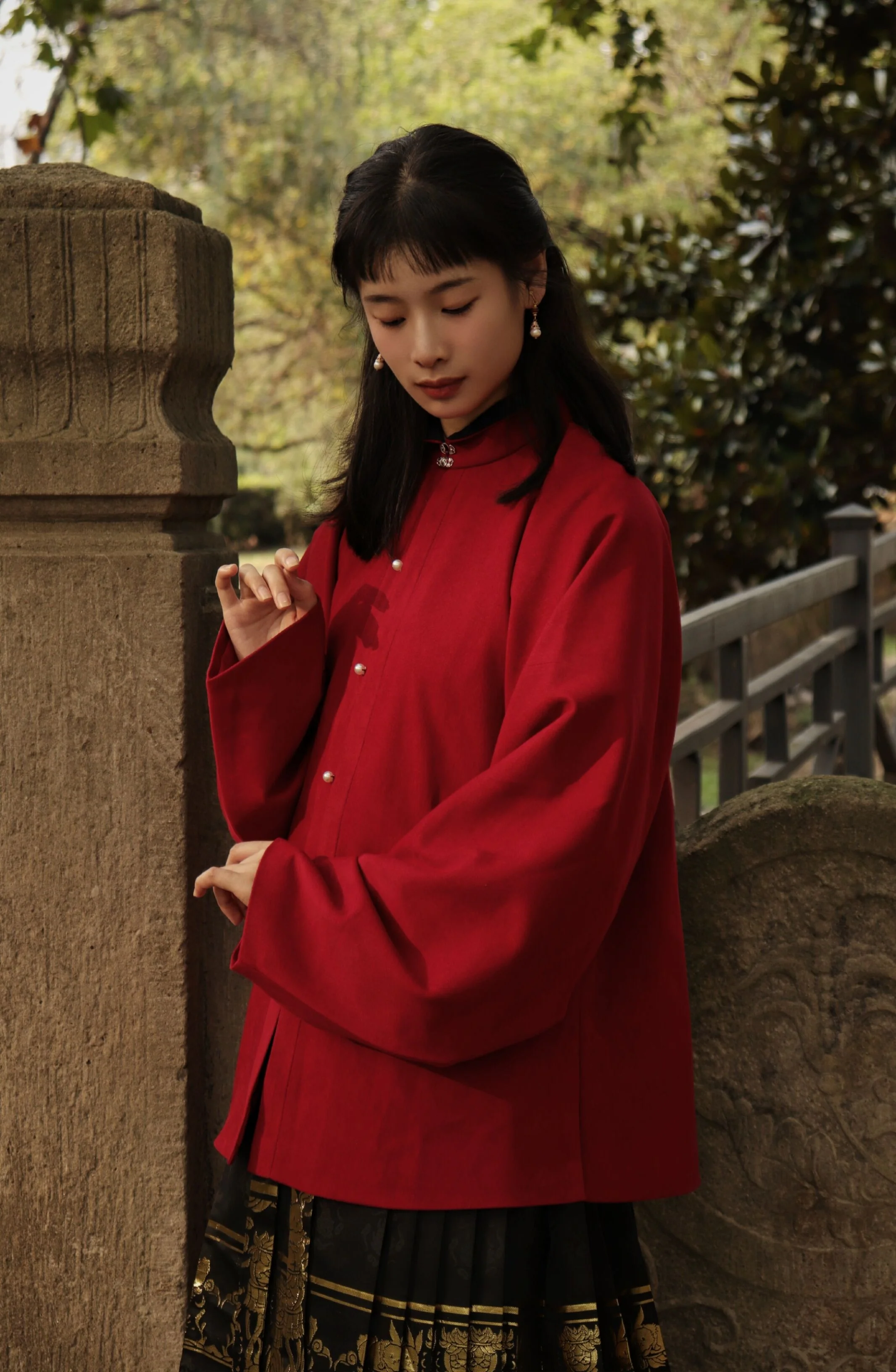 Egg Yolk 熟蛋 Ming Dynasty Contrast Collar Pipa Sleeves Liling Duijin Shirt - Image 10
