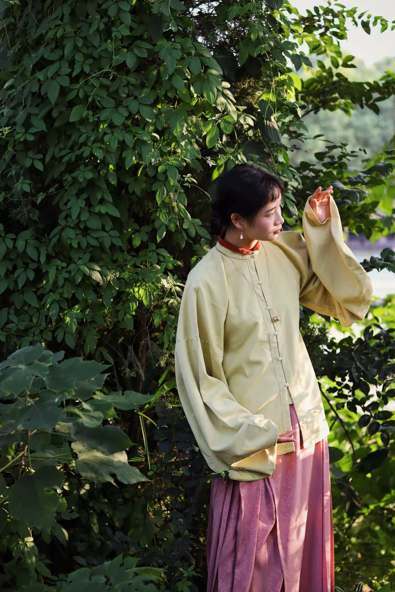 Egg Yolk 熟蛋 Ming Dynasty Contrast Collar Pipa Sleeves Liling Duijin Shirt - Image 7