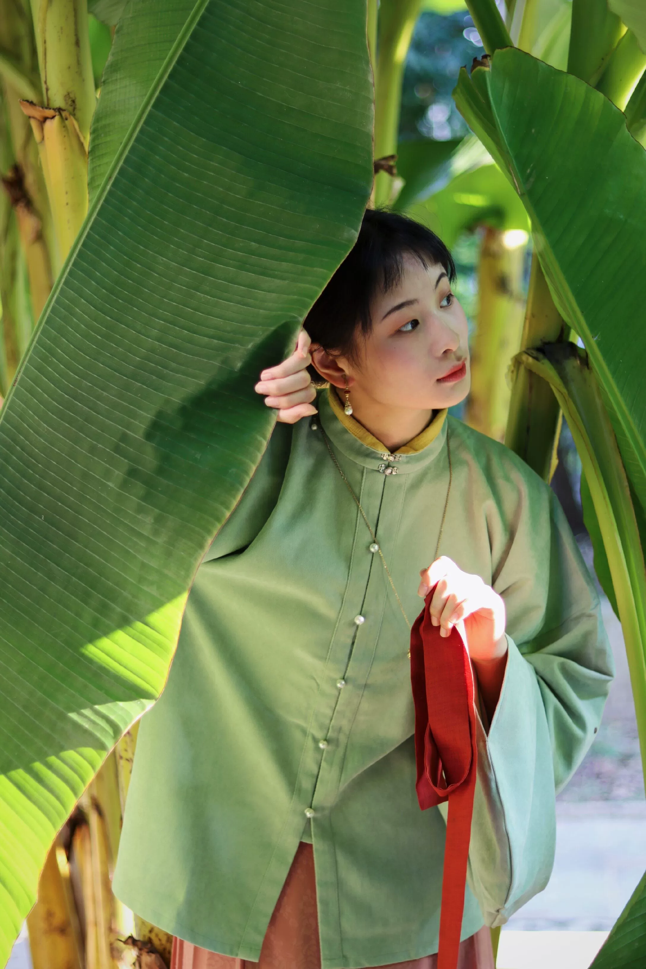 Egg Yolk 熟蛋 Ming Dynasty Contrast Collar Pipa Sleeves Liling Duijin Shirt - Image 8