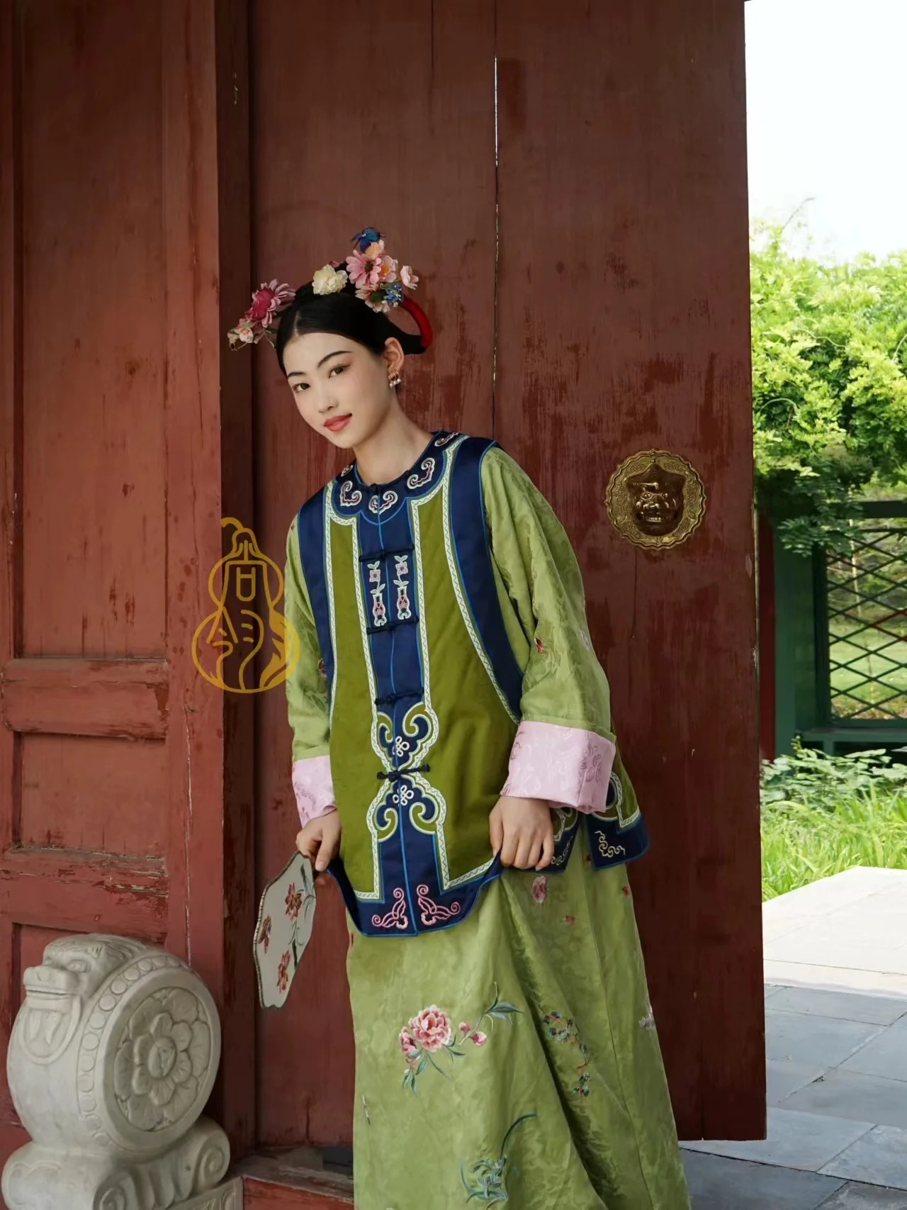 Er Chuang 二创 Second Creation Qing Dynasty Parallel Panel Majia Rider's Vest - Image 3