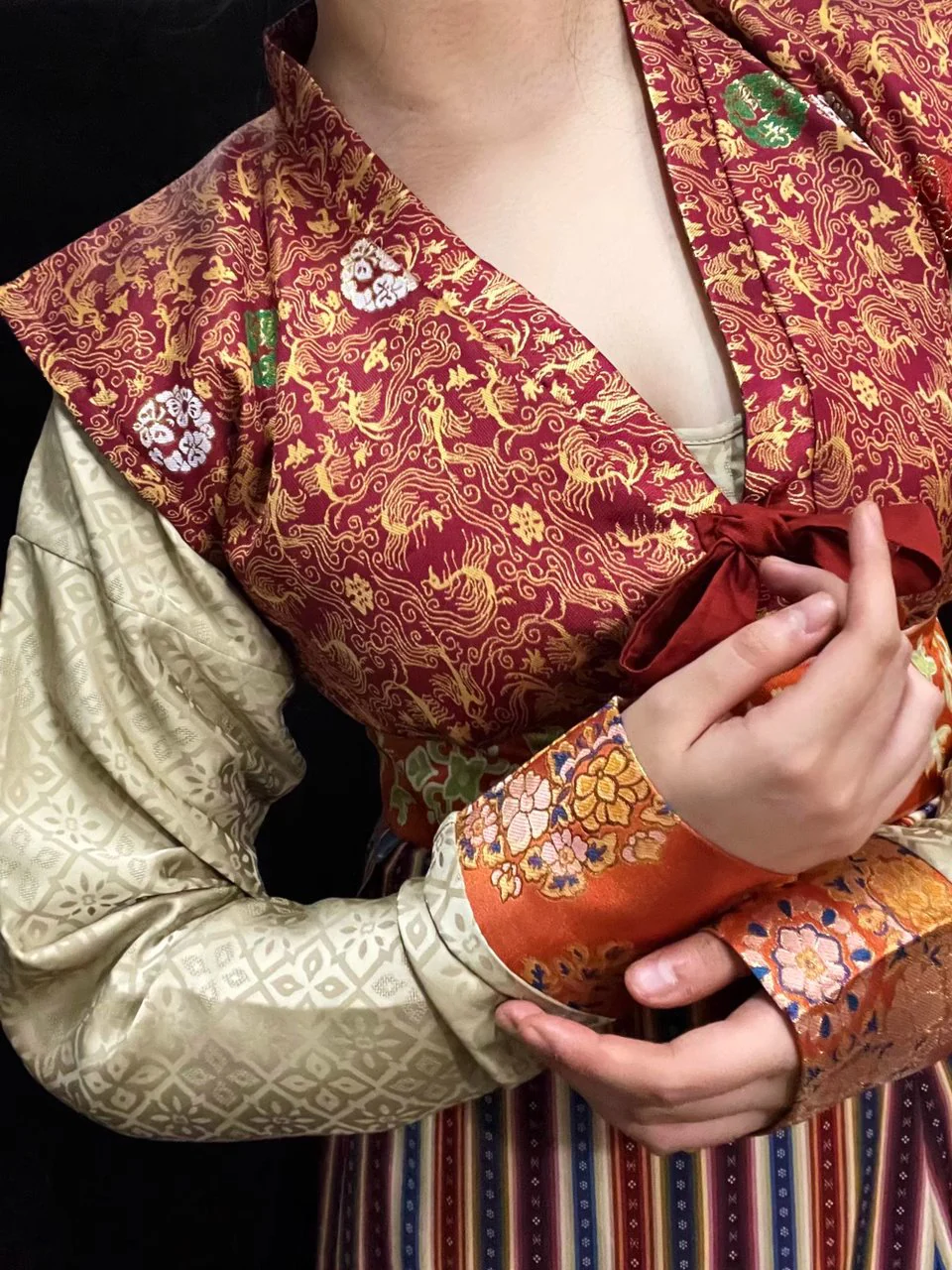 Fei Feng 飞凤 Flying Phoenix & Butterfly Wu Zhou Restoration Hanfu Set - Image 4