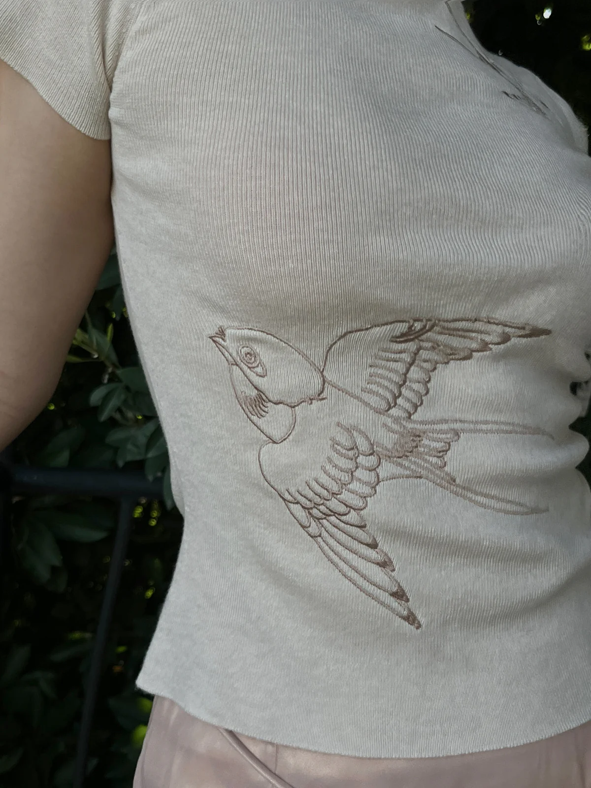 Fei Yan 飞燕 Flying Sparrow New Chinese Style Knit Short Sleeve Turtleneck Top - Image 9