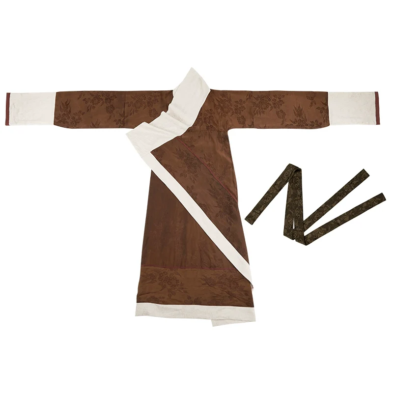 Five String Melody 五弦华韵 Modernized Han Dynasty Mulberry Silk Quju Zhiju Robe Set - Image 19