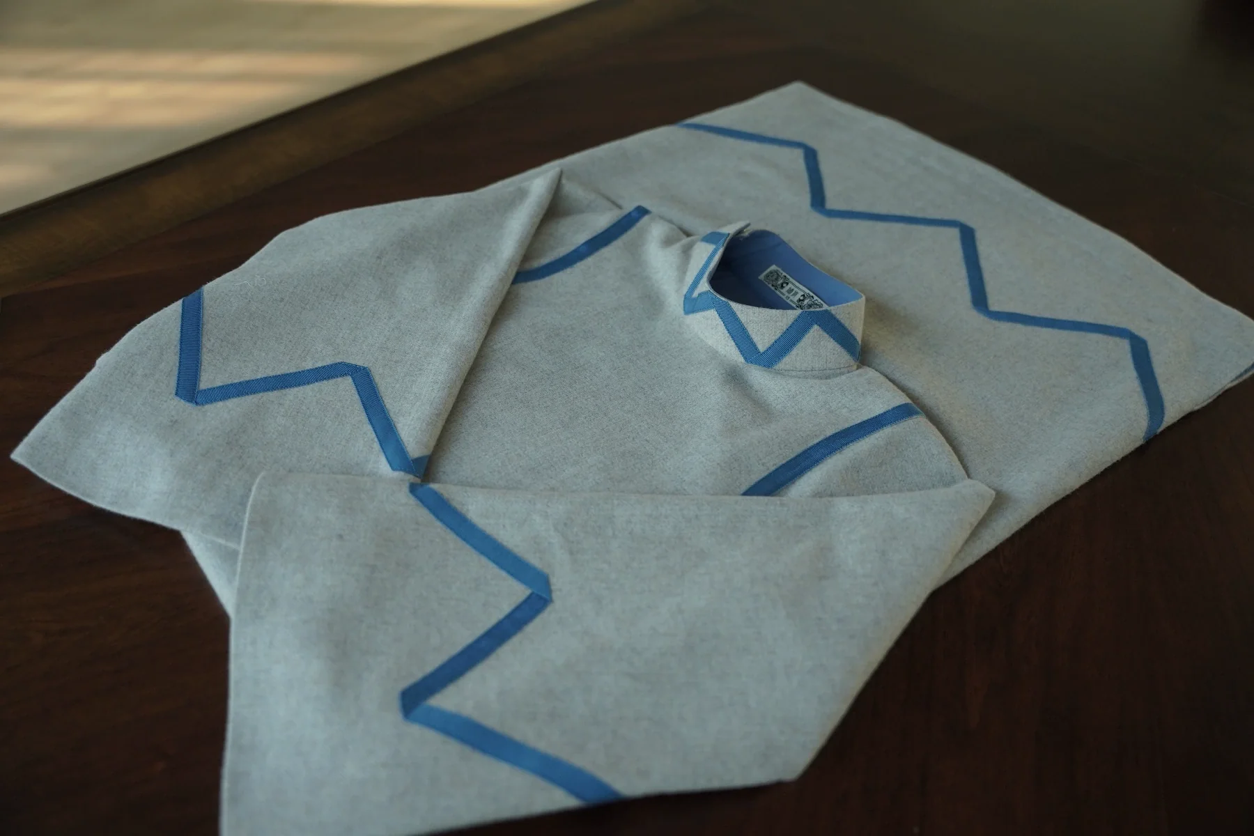 Folding Thoughts 折叠心事 1920s Wool Bottle Neck Qipao - Image 9