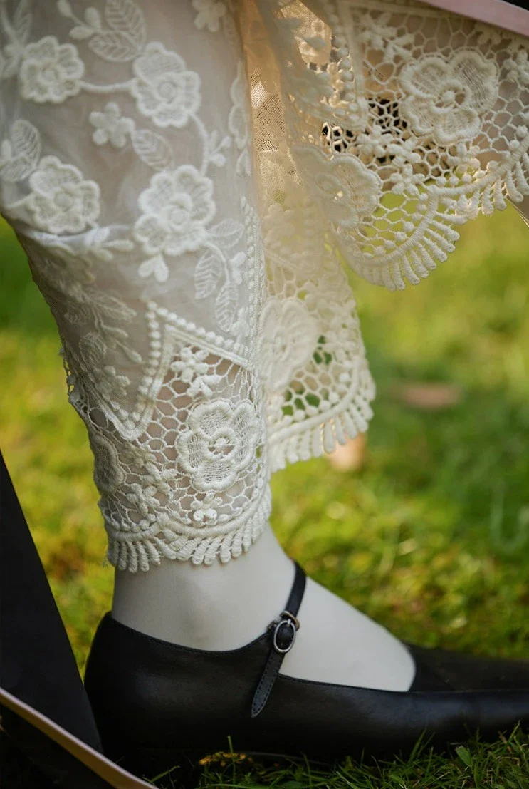Fu Li 福利 Cotton Lace Qipao Modesty Pants - Image 3
