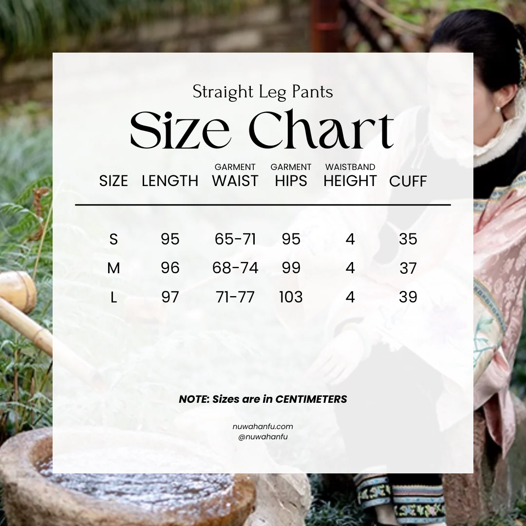 (Presale) Fuguang Xiying 浮光曦影 Floating Shadows 1910s Arrow Leg Brocade Trim Mid Waist Pants - Image 17