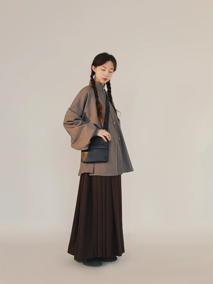 Gan Cao 甘草 Licorice Modernized Ming Dynasty Liling Top & Easy-Wear Mamian Set - Image 2