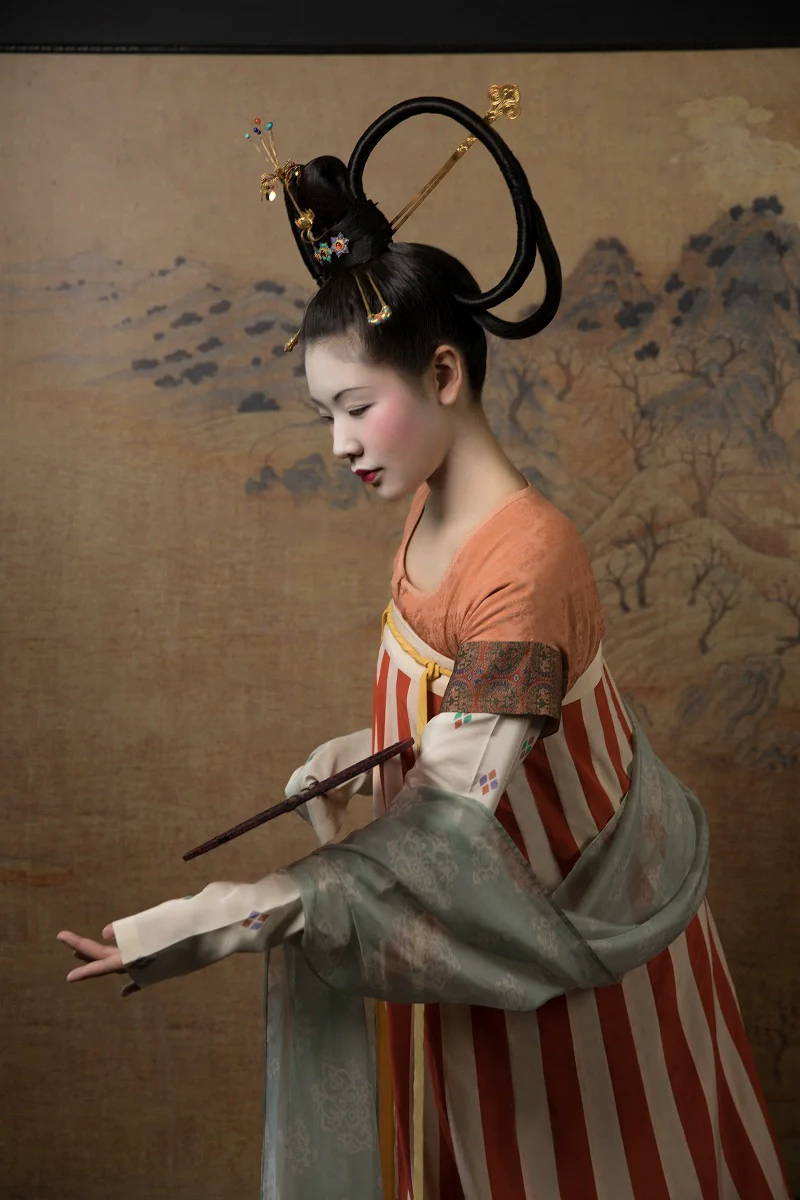 Gong 'E 宫娥 Palace Maid Early Tang Recreation Qixiong Ruqun - Image 2
