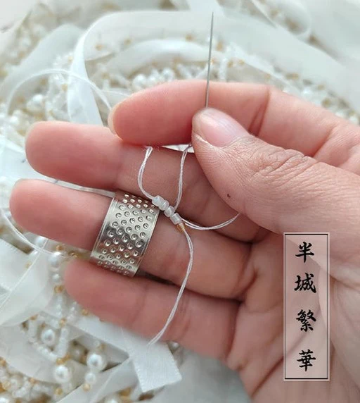 Gong Qiang 宫墙 Palace Wall Song Ming Pearl Ribbon Hair Accessory - Image 8