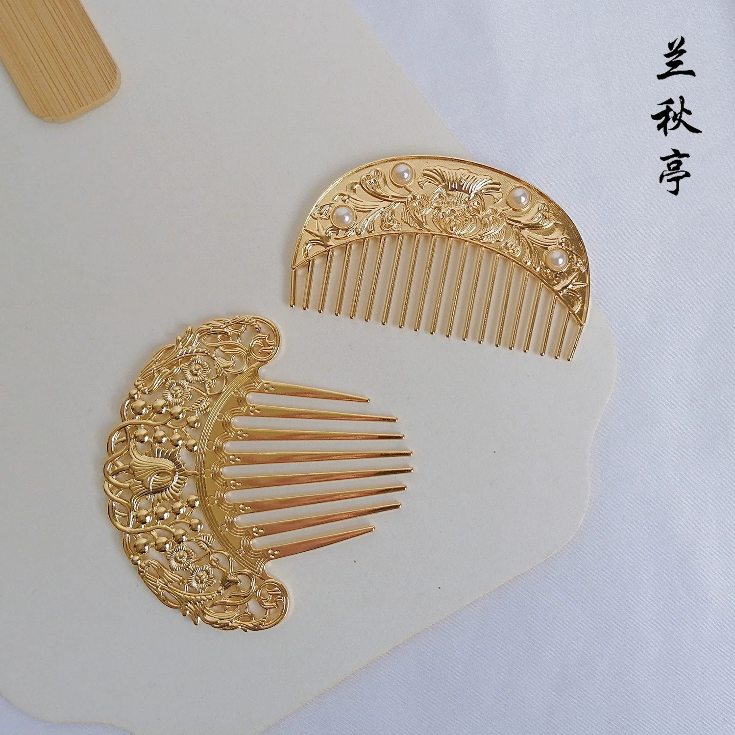 Gong Ting 宫廷 Tang Dynasty Palace Various Hairpins & Combs Set - Image 12