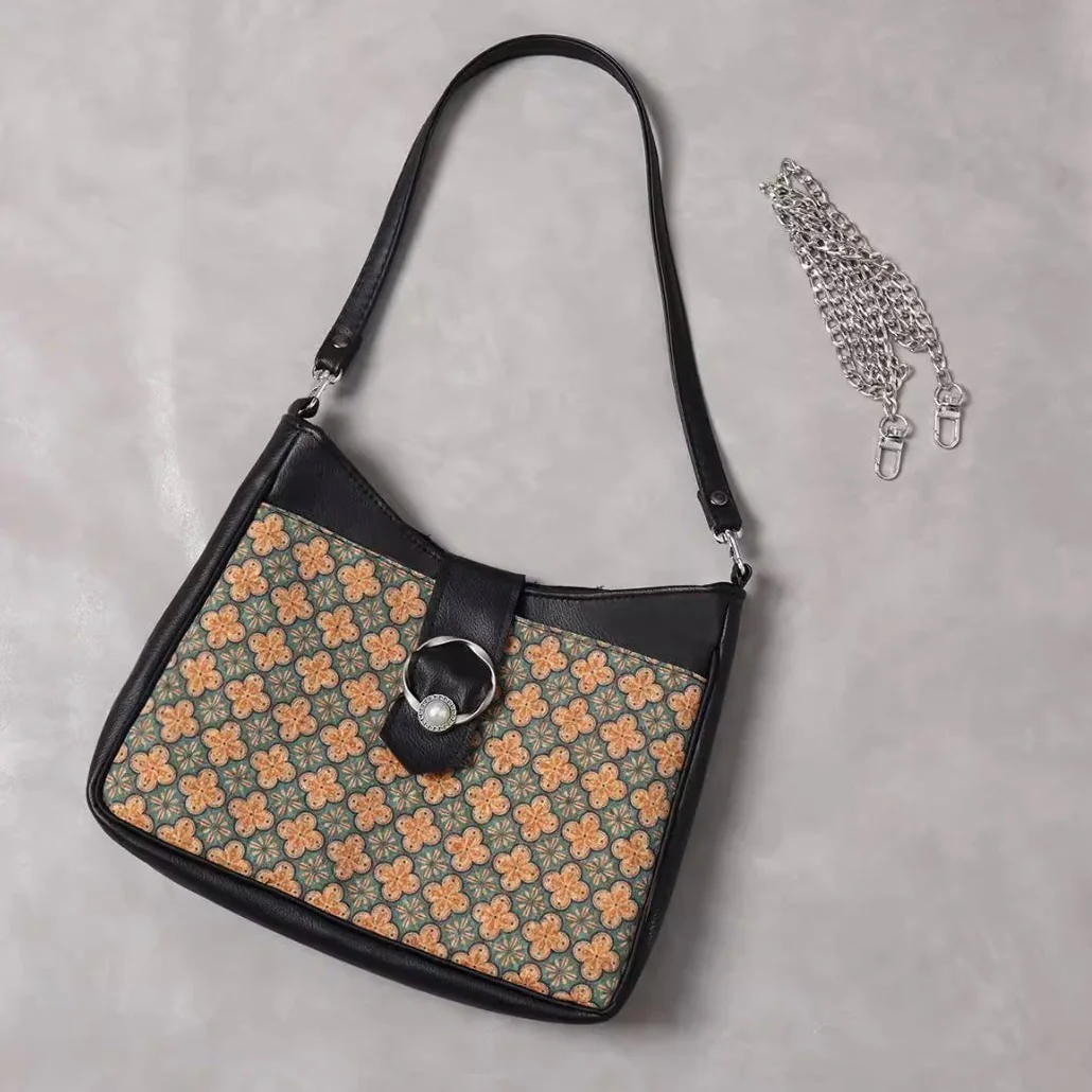Gu Hua 古花 Ancient Flower Leather Shoulder Bag - Image 11