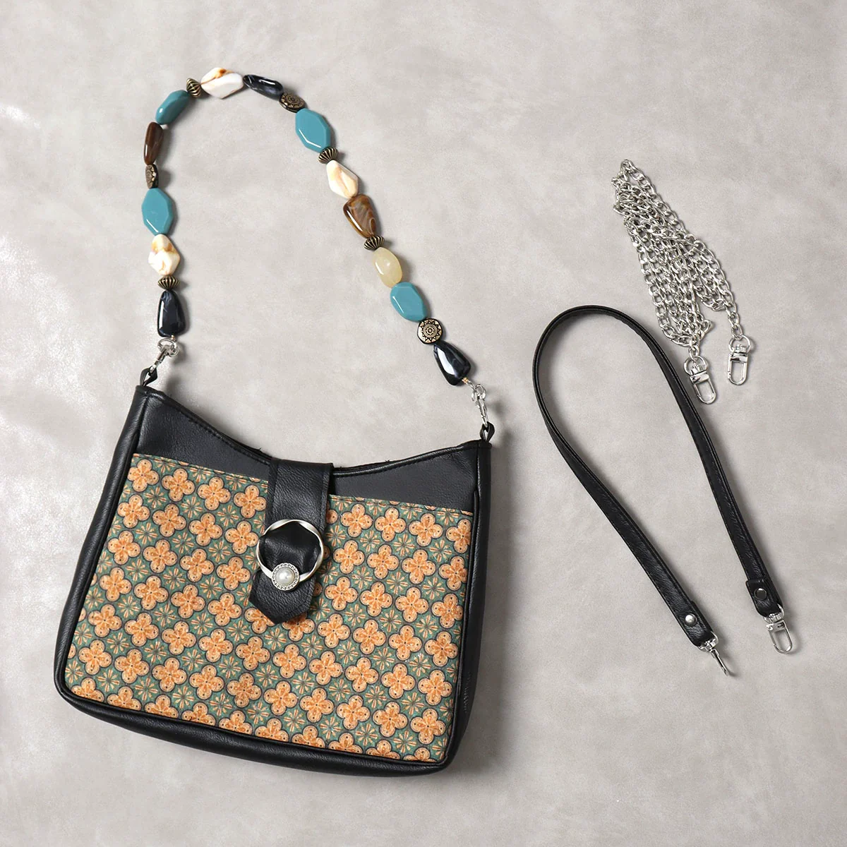 Gu Hua 古花 Ancient Flower Leather Shoulder Bag - Image 12