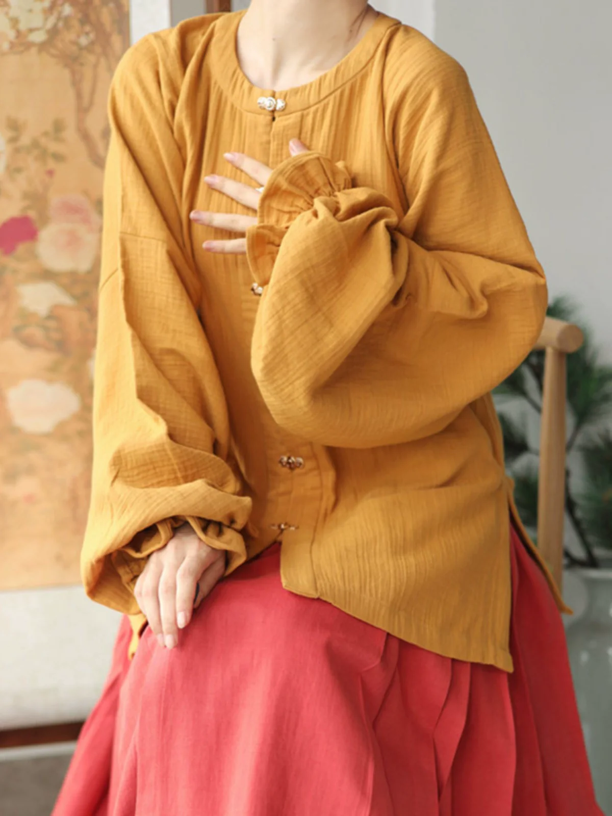 Gui Lu 归路 The Path Home Modernized Tang Ming Cotton Trousers Set - Image 7