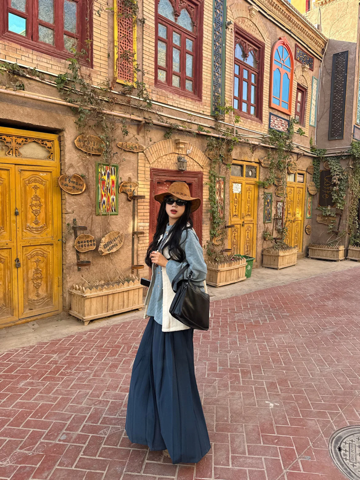 Haiyan 海盐 Sea Salt Modernized Ming Plus Size Knit Standing Collar Top & Easy Wear Mamian Skirt - Image 11