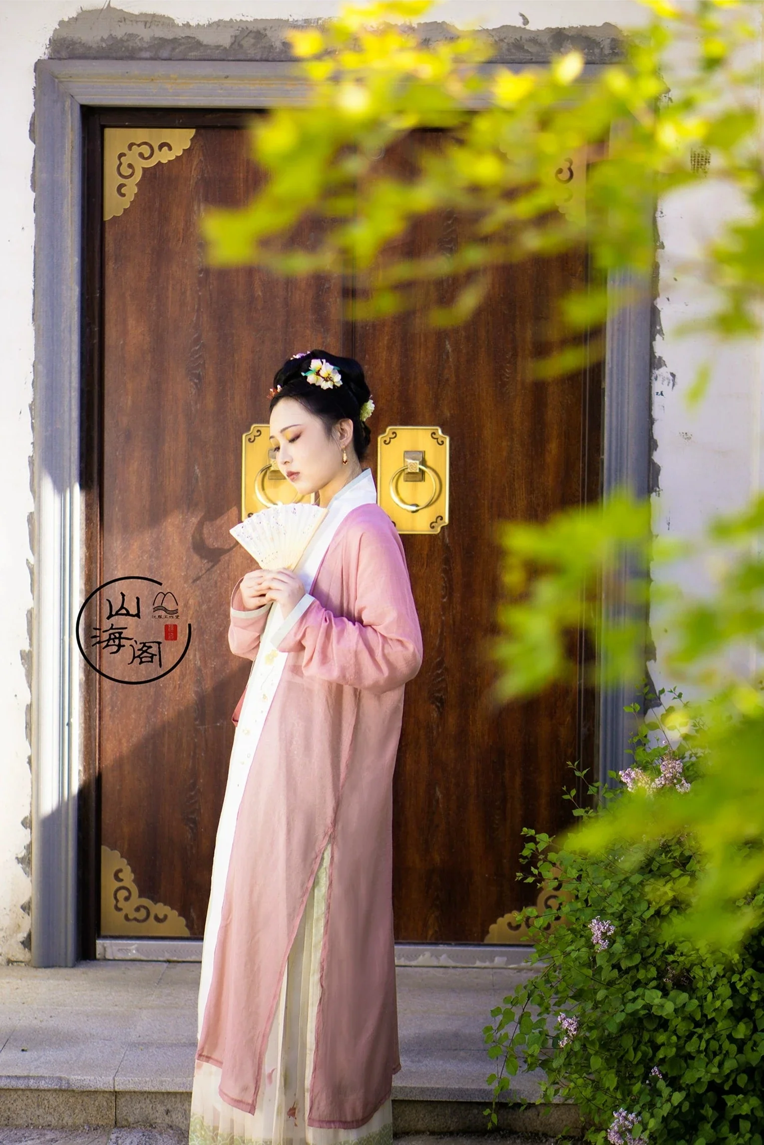 Han Dan 菡萏 Blooming Lotus Song Dynasty Plus Size Embroidered Baidiequn Ruqun Set - Image 5