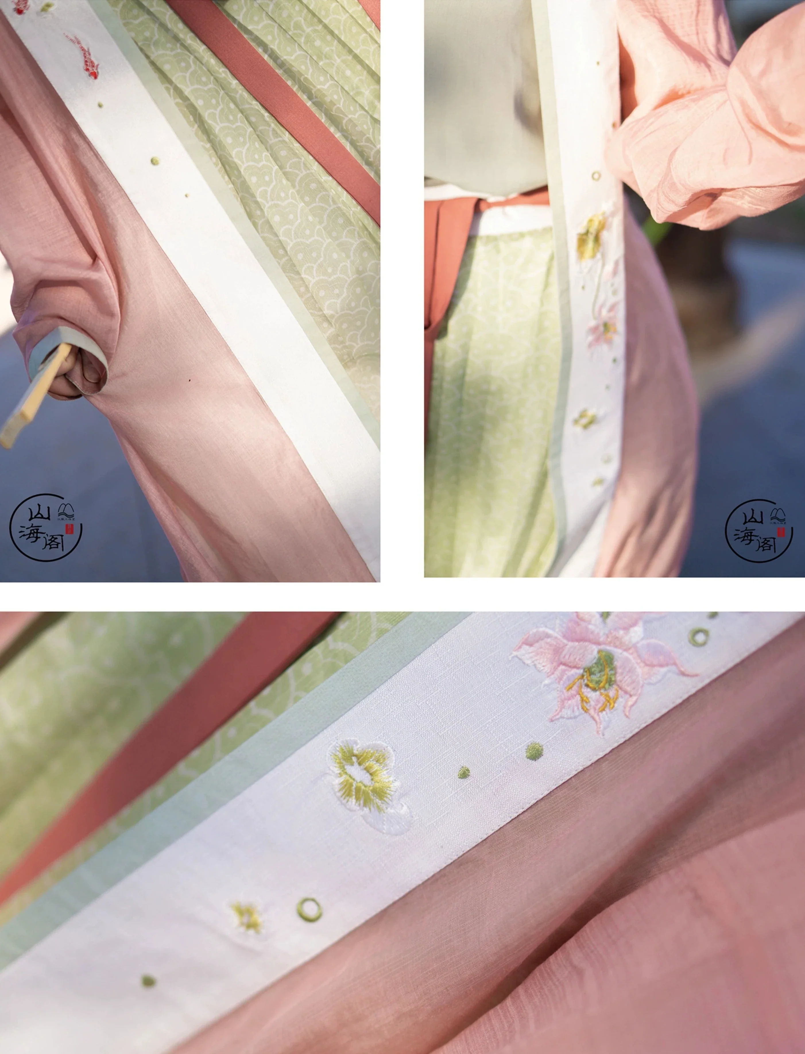 Han Dan 菡萏 Blooming Lotus Song Dynasty Plus Size Embroidered Baidiequn Ruqun Set - Image 6
