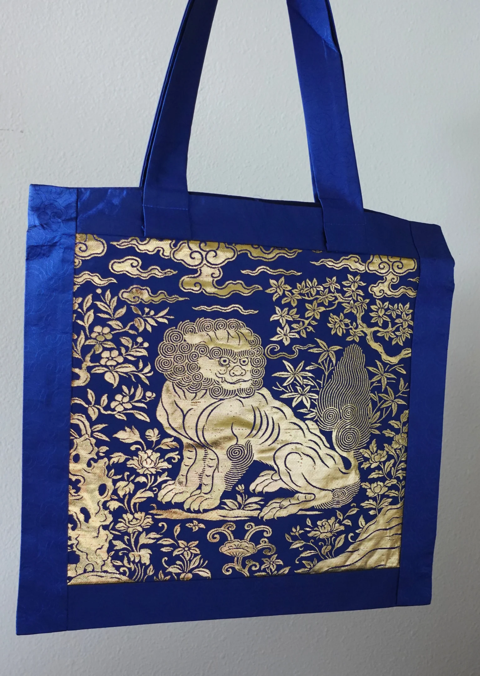 Xiang Shi 祥狮 Lucky Lion Golden Buzi Patch Brocade Tote Bag - Image 13