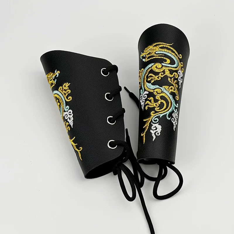 Shouwen Hulan 兽纹护腕 Mythical Beast Braces Hanfu Artificial Leather Accessory - Image 24