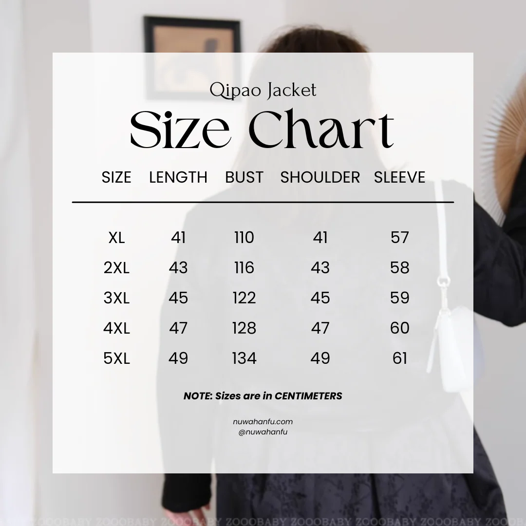 Hei Mei 黑莓 Blackberry New Chinese Style Plus Size Jacquard Slip Dress & Qipao Jacket Set - Image 12