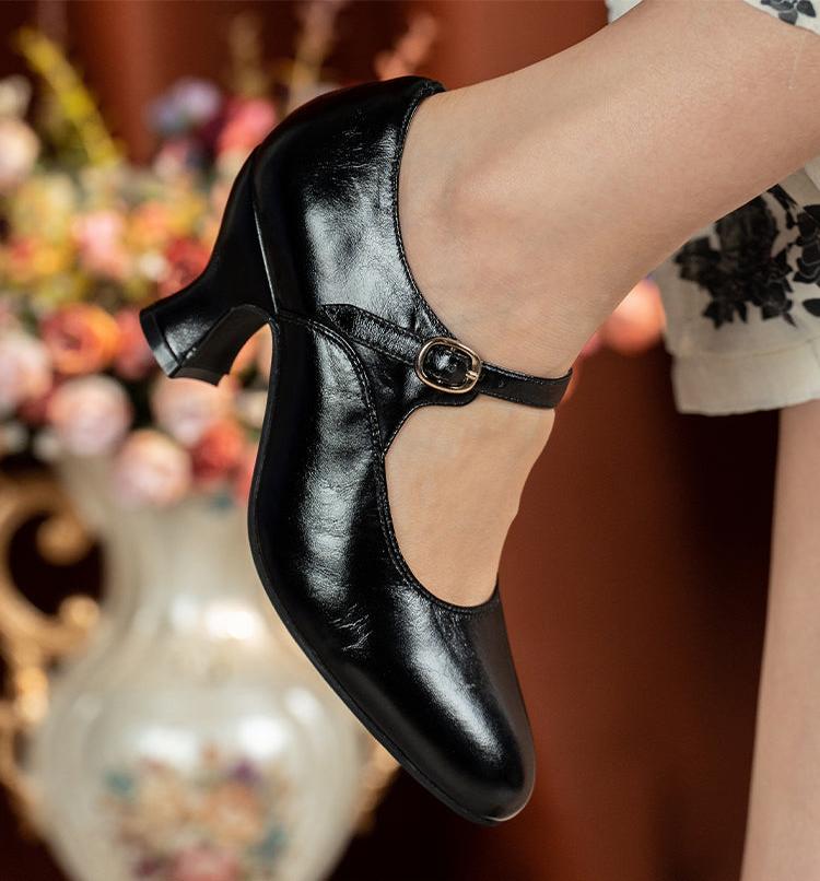 Hepburn 赫本 1920s Genuine Leather Classic Mary Janes - Image 10