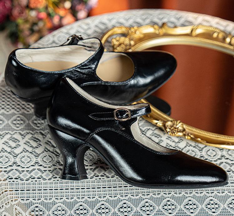 Hepburn 赫本 1920s Genuine Leather Classic Mary Janes - Image 13