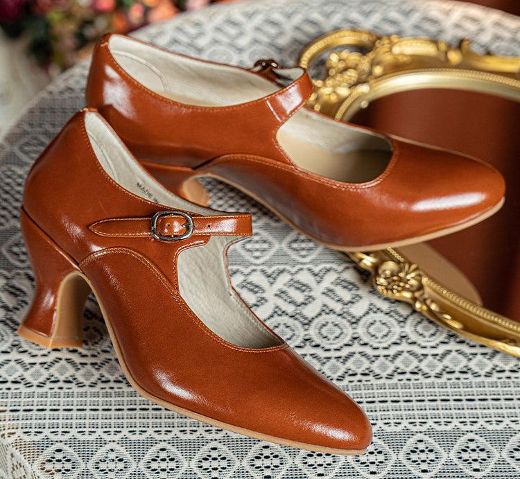 Hepburn 赫本 1920s Genuine Leather Classic Mary Janes - Image 15