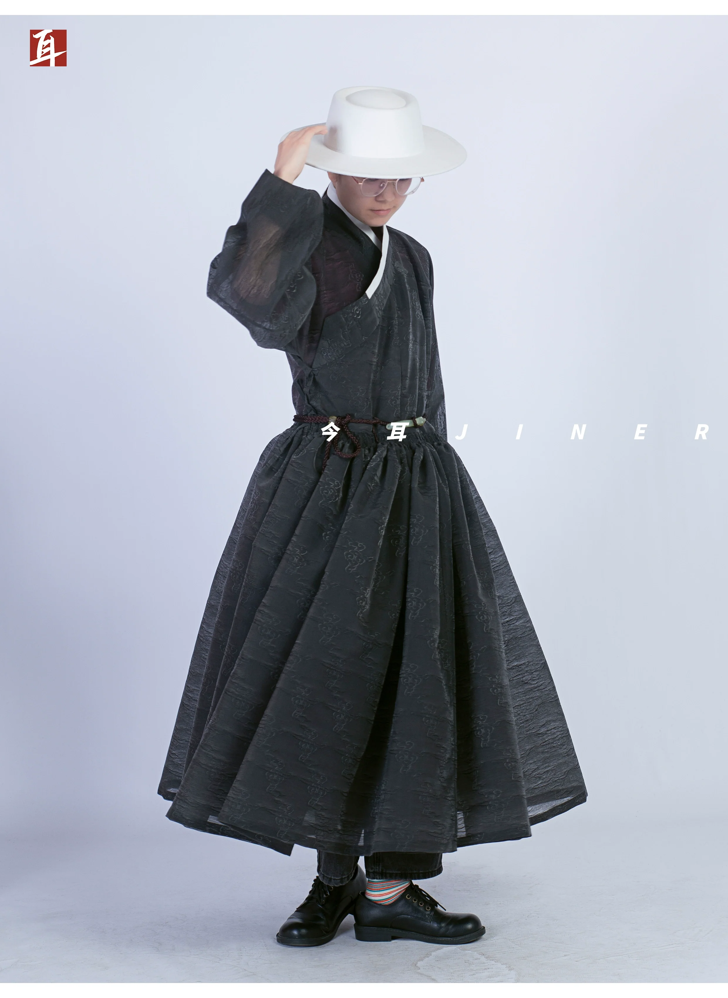 Hong Wudi 洪武帝 Emperor Hong Wu Ming Dynasty Cloud Jacquard Tieli Unisex Robe - Image 12