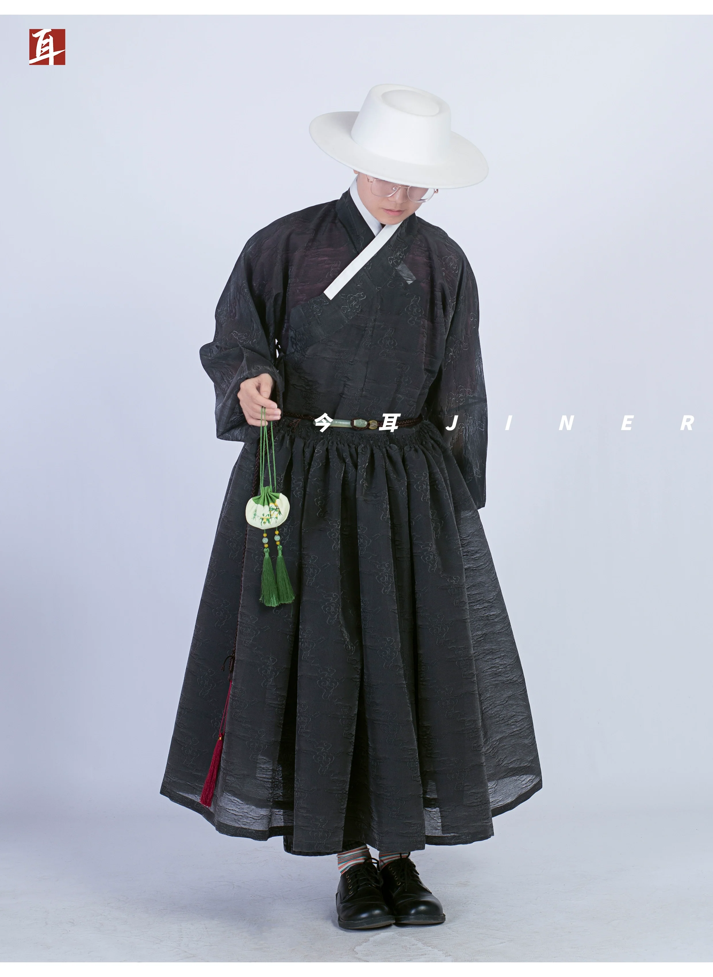 Hong Wudi 洪武帝 Emperor Hong Wu Ming Dynasty Cloud Jacquard Tieli Unisex Robe - Image 13