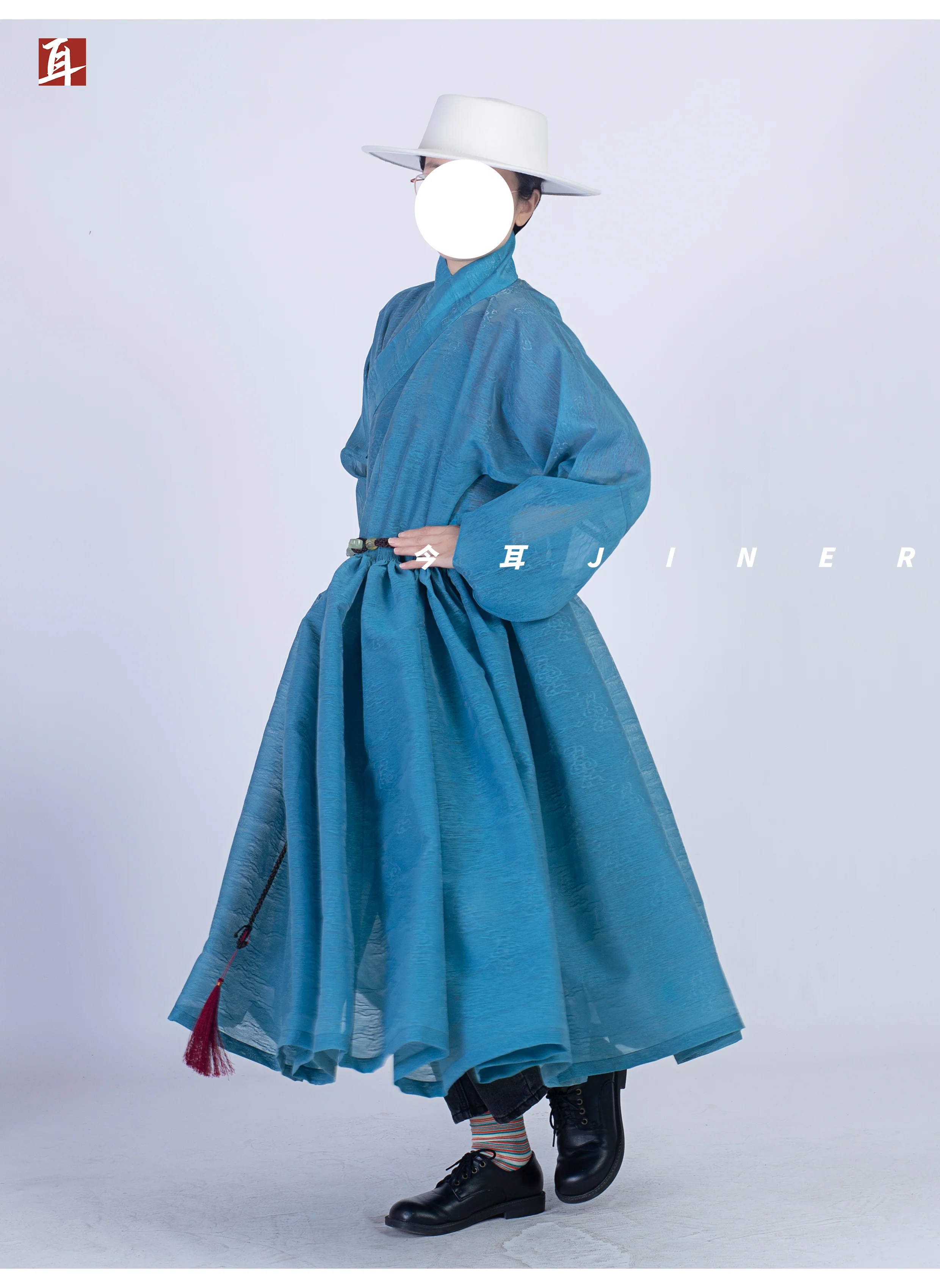 Hong Wudi 洪武帝 Emperor Hong Wu Ming Dynasty Cloud Jacquard Tieli Unisex Robe - Image 26