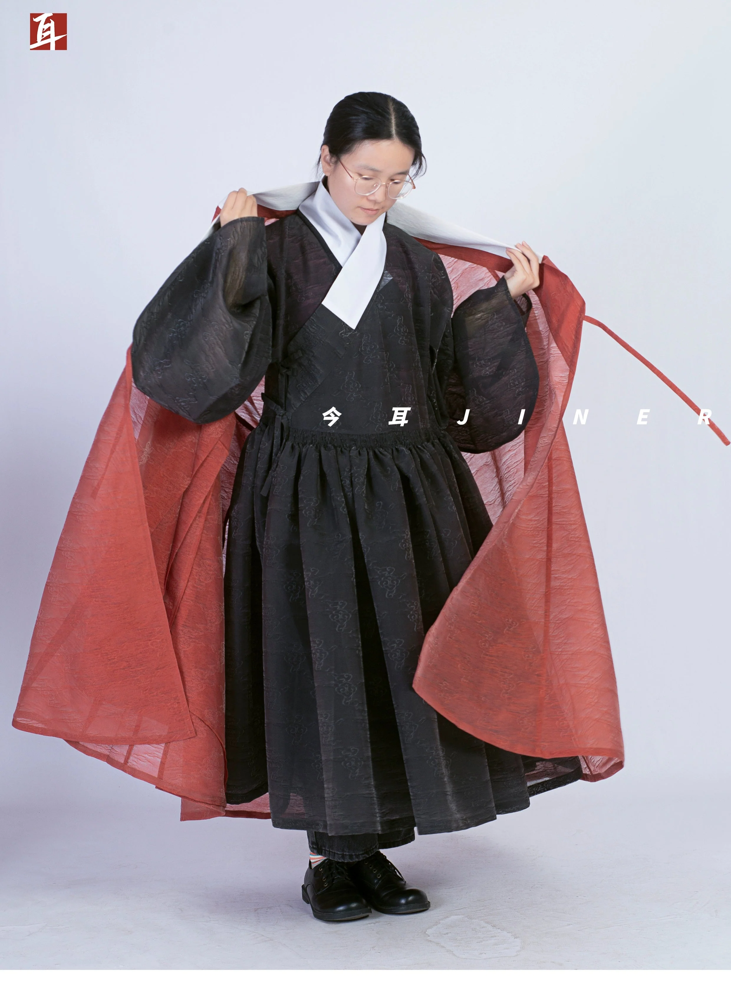 Hong Wudi 洪武帝 Emperor Hong Wu Ming Dynasty Cloud Jacquard Tieli Unisex Robe - Image 7