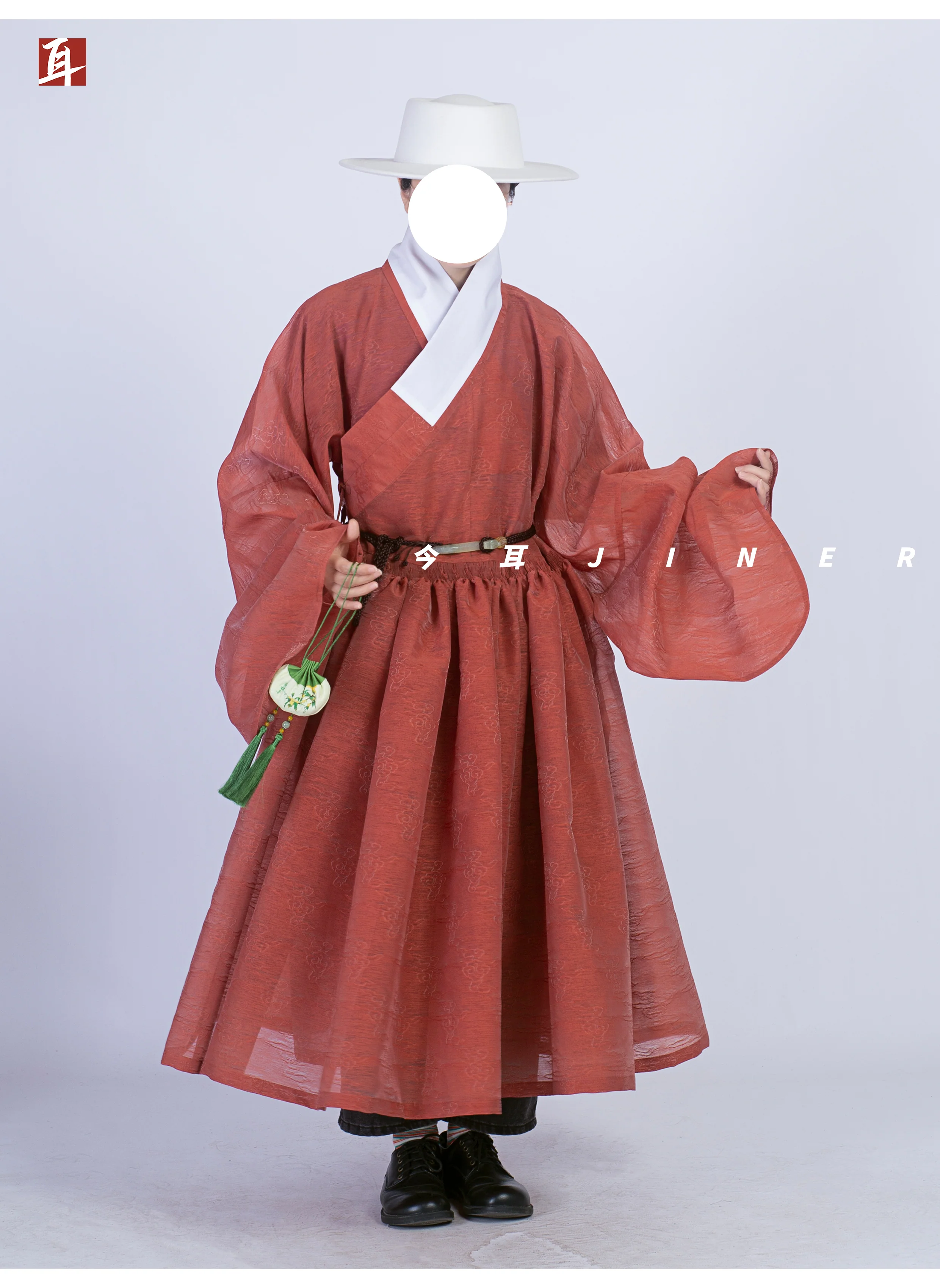Hong Wudi 洪武帝 Emperor Hong Wu Ming Dynasty Cloud Jacquard Tieli Unisex Robe - Image 9
