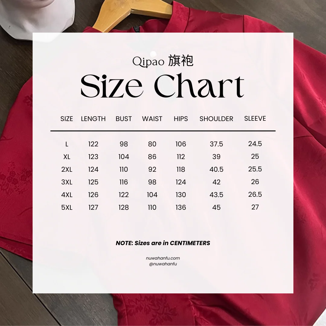 Hong Zhuang 红妆 Red Makeup Plus Size New Chinese Style Ruched Satin Qipao - Image 10