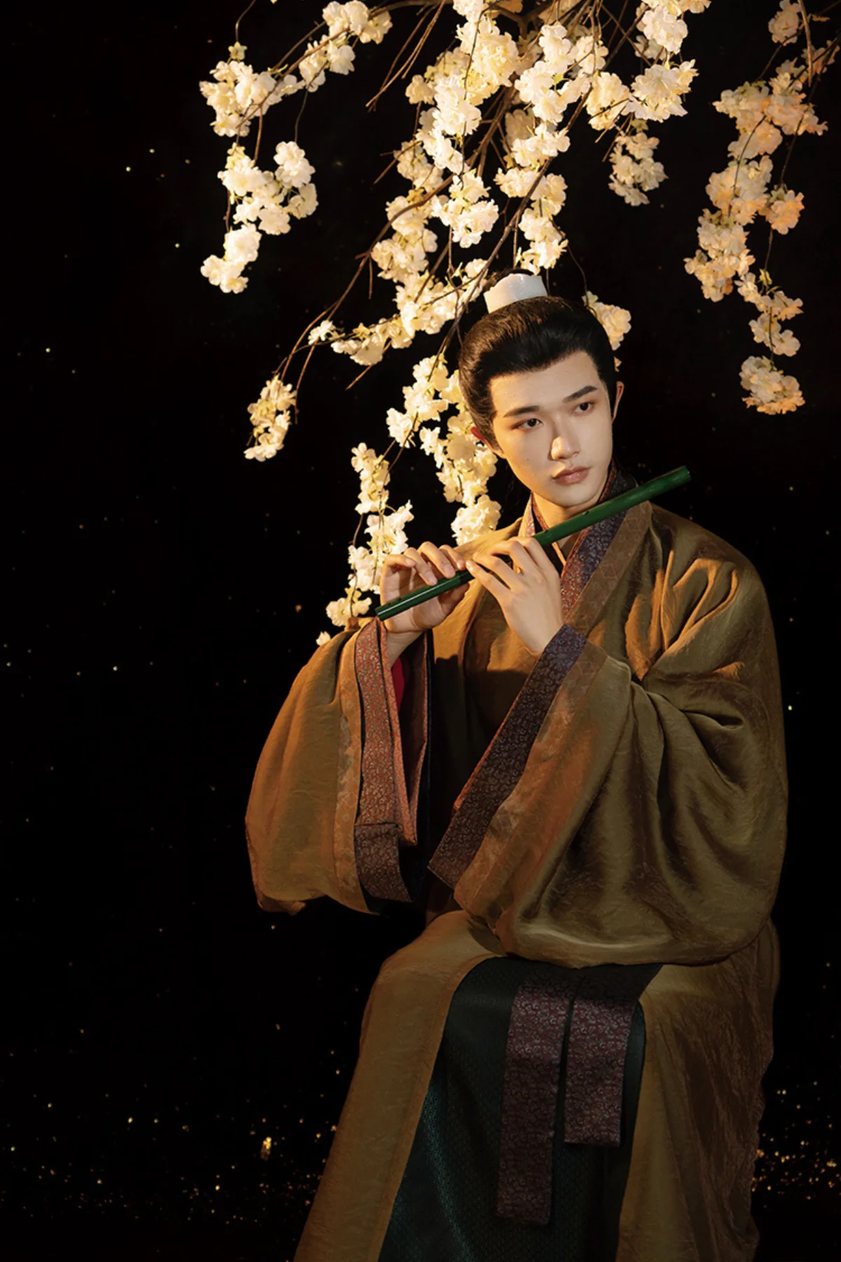 Hu Po 琥珀 Amber Men's Han Dynasty Restoration Zhiju Robe - Image 12