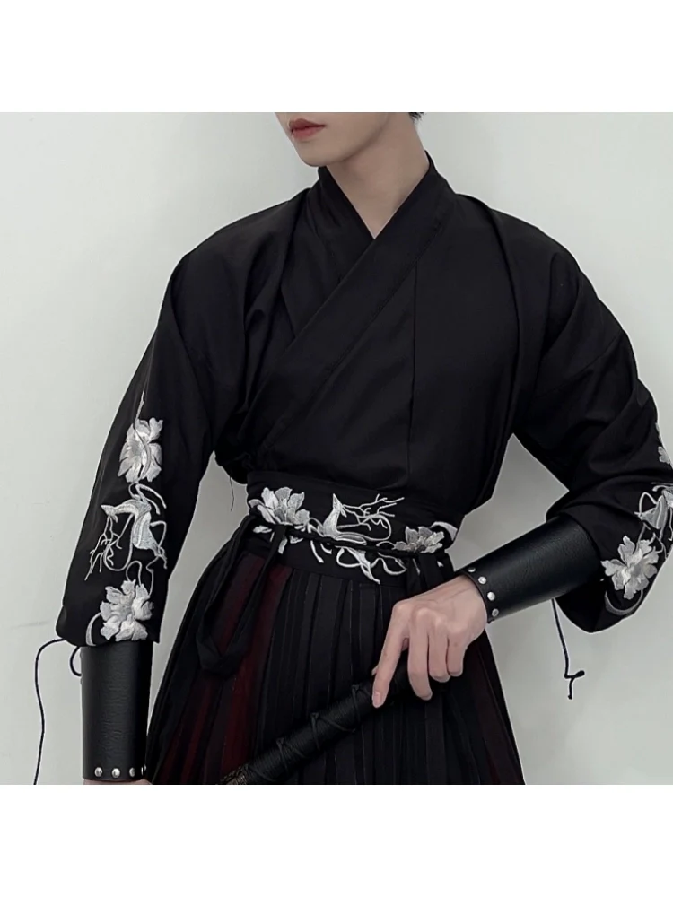 Hu Wan 护腕 Wrist Braces Hanfu Artificial Leather Arm Guards Accessory - Image 3