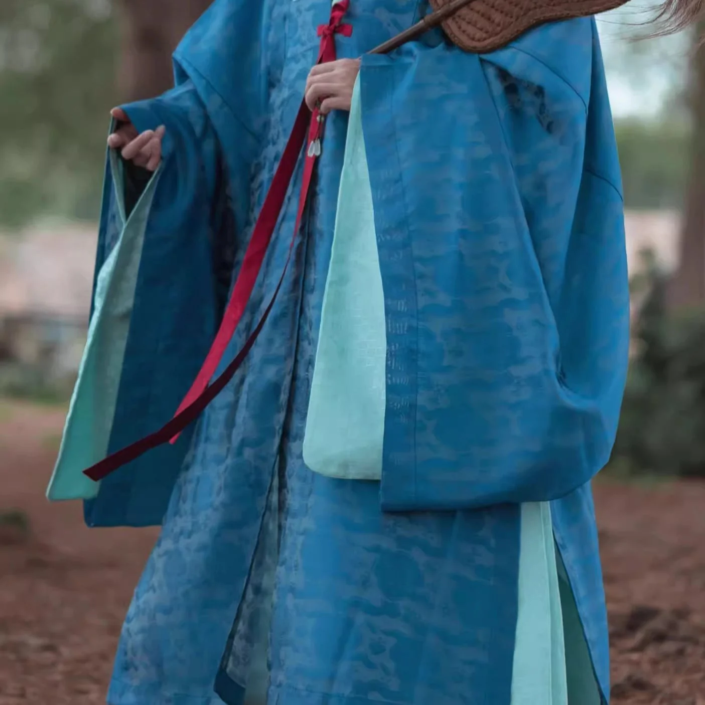 Mo Lan 墨蓝 Ink Blue Ming Dynasty Men's Restoration Pifeng - Image 3