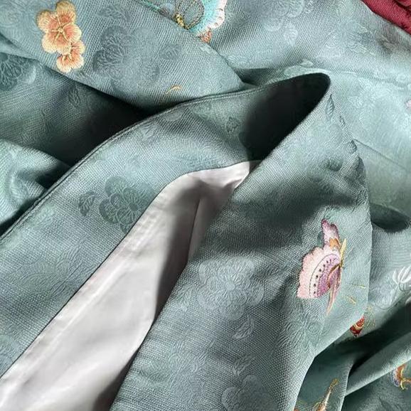 Bai Die 百蝶 Hundred Butterflies Late Ming Dynasty Embroidered Pifeng Jacket - Image 16