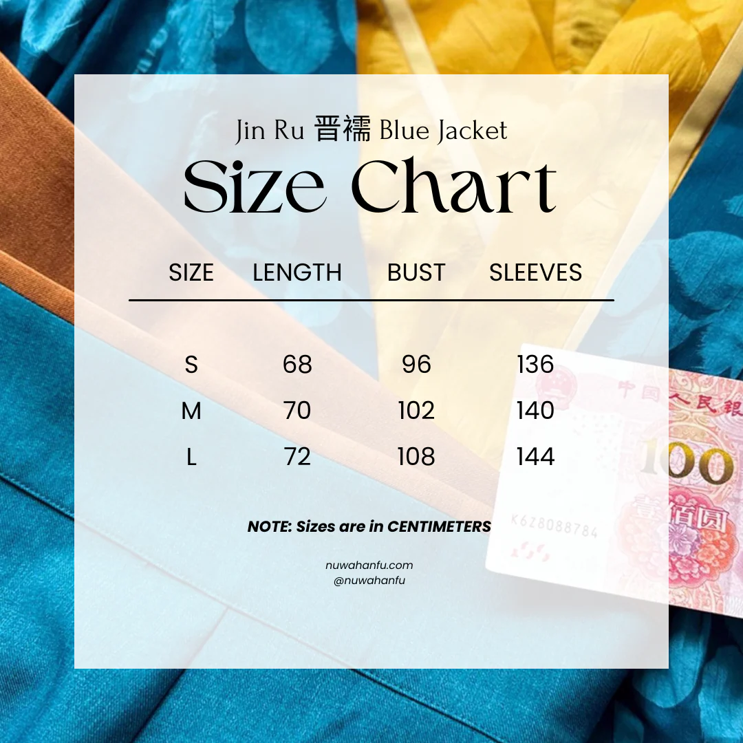 I'm Blue 蓝倒我了 Modernized Jin Dynasty Cotton Jiaoling Poqun Ruqun Set - Image 14