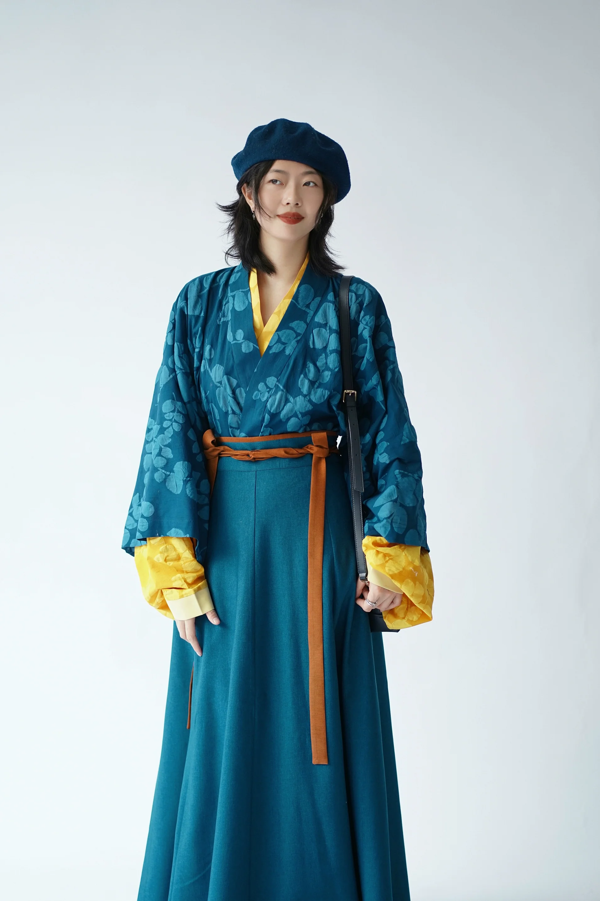 I'm Blue 蓝倒我了 Modernized Jin Dynasty Cotton Jiaoling Poqun Ruqun Set - Image 4