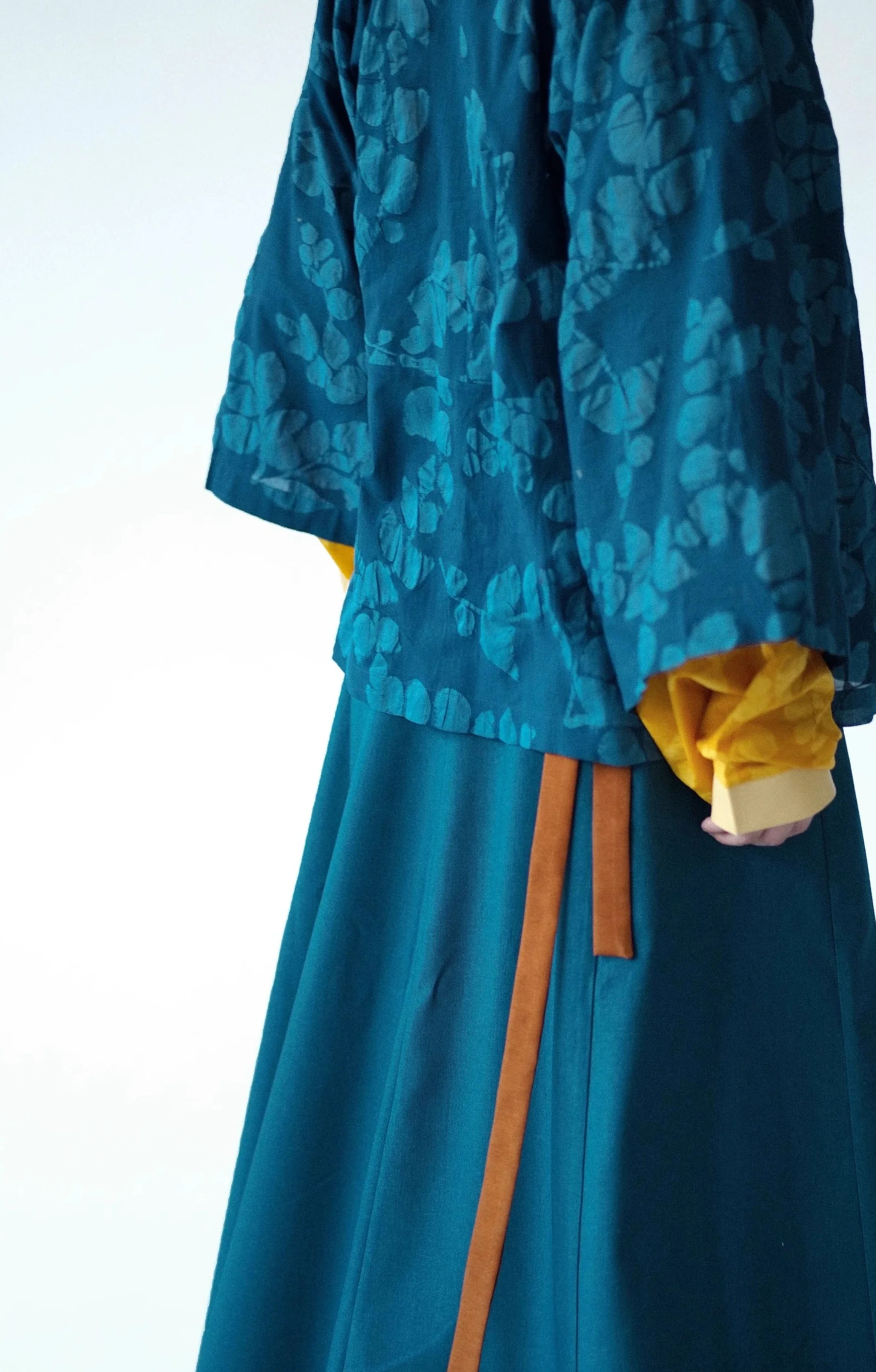 I'm Blue 蓝倒我了 Modernized Jin Dynasty Cotton Jiaoling Poqun Ruqun Set - Image 9