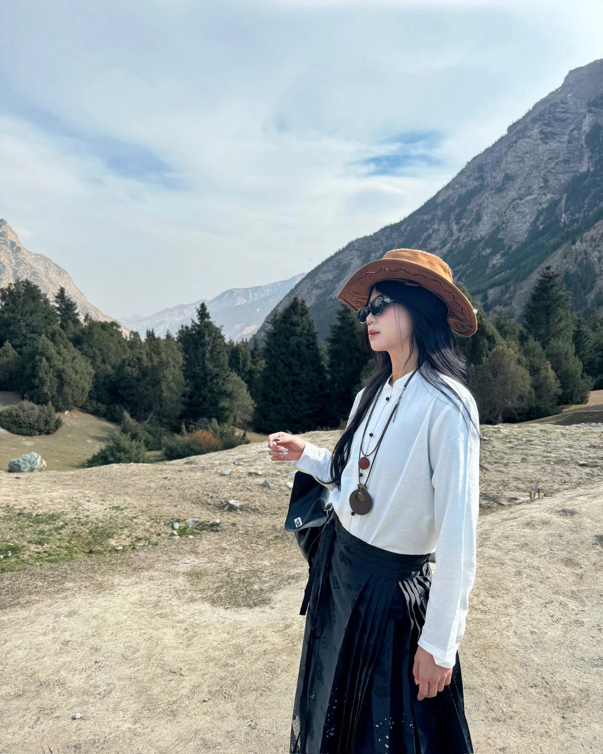 Jiang Ye 将夜 Night Clouds Modernized Hanfu Standing Collar Satin Top - Image 11