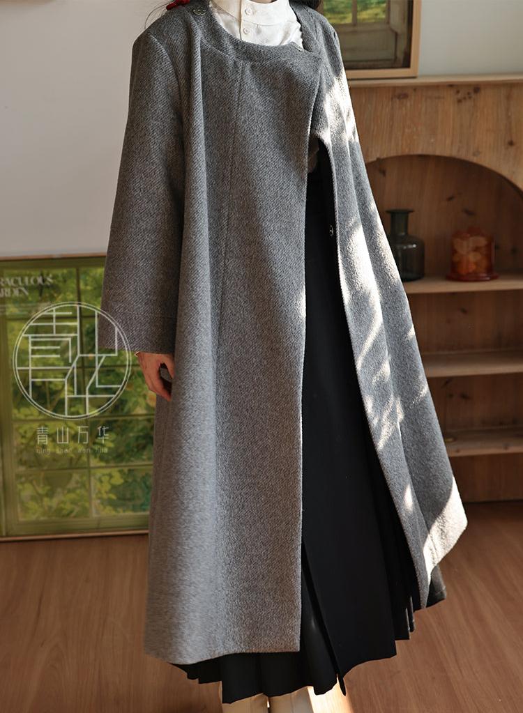 Jie 结 Knot Modernized Tang Yuanlingpao Coat & Midi Mamian Set - Image 13