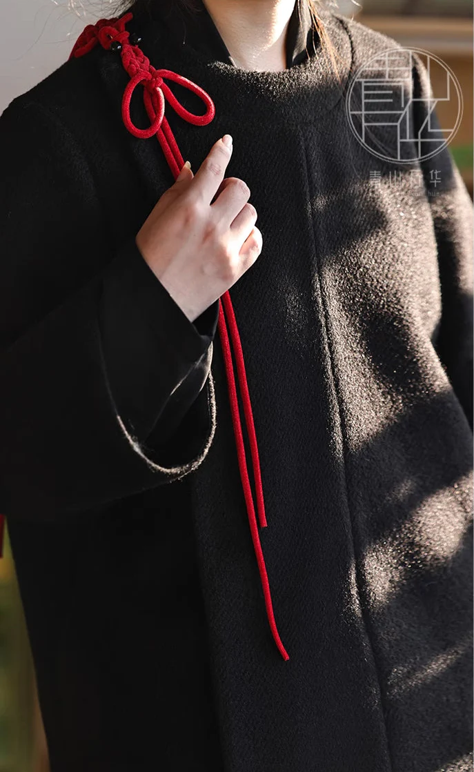 Jie 结 Knot Modernized Tang Yuanlingpao Coat & Midi Mamian Set - Image 15