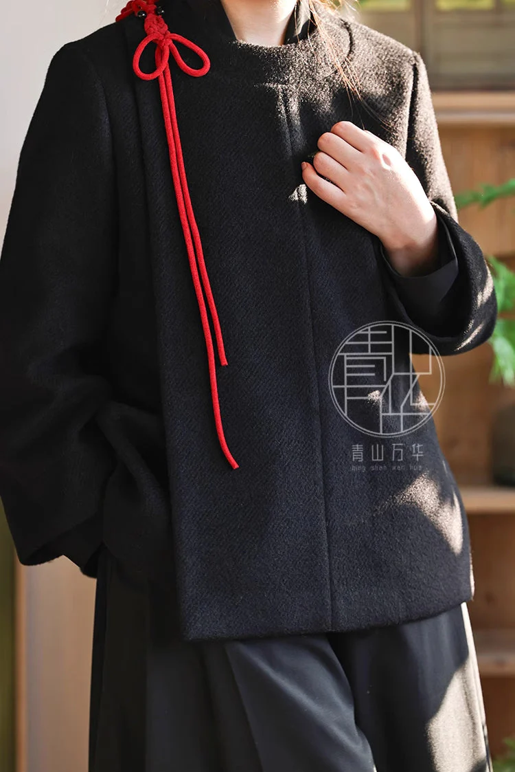 Jie 结 Knot Modernized Tang Yuanlingpao Coat & Midi Mamian Set - Image 16